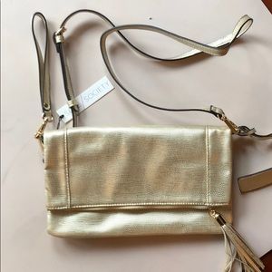 Gold Sole Society Clutch